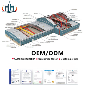 Trung Quốc đúc sẵn Kết Cấu Thép hội thảo Kit nhà kho thép nhà sản xuất <span class=keywords><strong>prefab</strong></span> Nhà Kết Cấu Thép <span class=keywords><strong>prefab</strong></span> - Product Image 4