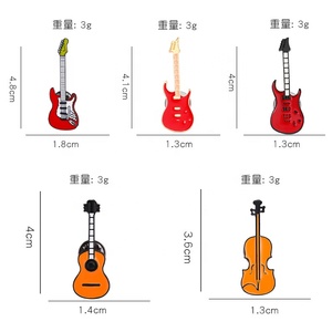 Commerce extérieur Offre Spéciale violon créatif guitare électrique design de modélisation de personnalité bande dessinée <span class=keywords><strong>broche</strong></span> bijoux polyvalente - Product Image 5