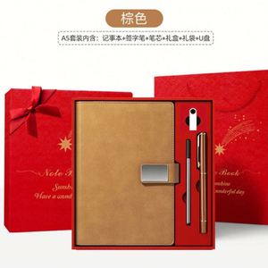 Wholesale 2026 Luxury OEM Executive Diary Notebook Design Black Brown PU Leather Hard Cover Monthly <b>Magnetic</b> Buckle Planner Pen - Product Image 5