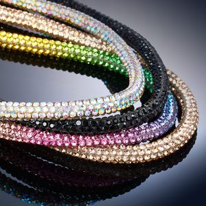 4 mm Crystal Diamond Cord Drawstring 140cm Rhinestone Bling <strong>Strings</strong> <strong>for</strong> <strong>Hoodies</strong> - Product Image 3