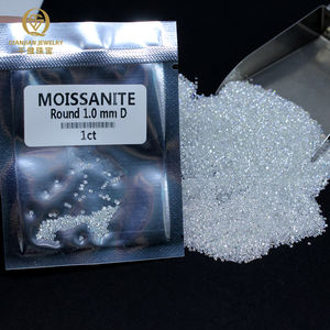 Preço barato RTS 1MM <span class=keywords><strong>Moissanite</strong></span> Solto 1ct Branco Rodada Cut <span class=keywords><strong>Moissanite</strong></span> Gemstone DEF VVS <span class=keywords><strong>Moissanite</strong></span> Diamante para Fazer Jóias - Product Image 5