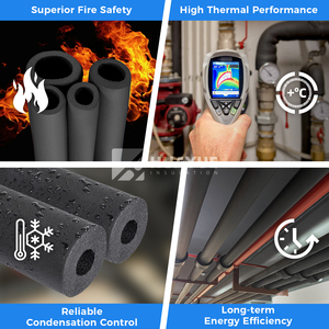 Aislamiento de Tubos de Espuma, Aislamiento Térmico HVAC, Tubos de Aislamiento Térmico de Espuma, Tubo de Aire Acondicionado para Tuberías de Cobre - Product Image 3