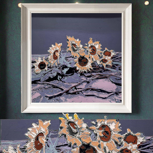 Acrylic Sơn Tường Nghệ Thuật Hoa hướng dương Phong Cảnh Trang Trí Nội Thất Hình Ảnh Khung Dầu Vừa Trên Giấy Hỗ Trợ Cơ Sở - Product Image 5