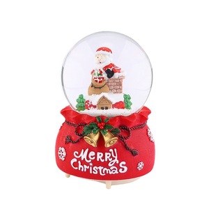 Cổ Điển Bông Tuyết Pha Lê Bóng Santa Claus Âm Nhạc Quả Cầu Tuyết Người Tuyết Âm Nhạc Hộp Cho Giáng Sinh Trẻ Em Món Quà Lễ Hội - Product Image 5