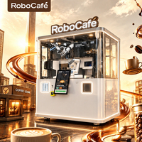 Machine à café automatique entièrement automatisée, robot café en libre-service, personnalisable OEM ODM