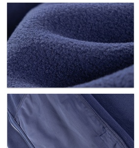Veste <span class=keywords><strong>polaire</strong></span> décontractée haut de gamme unie pour <span class=keywords><strong>femme</strong></span> et homme, col montant, doublure <span class=keywords><strong>polaire</strong></span>, coupe-vent épaissi, collection automne/hiver - Product Image 4