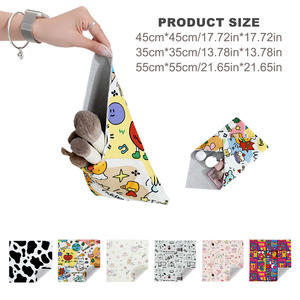 Bolsa de almacenamiento autoadhesiva portátil para maquillaje de joyas Envoltura de lentes de cámara-Cierre abierto Estilo de moda - Product Image 2