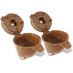 Confezione da 2 filtri per cestello caffè marrone compatibili con Hamilton FlexBrew 49974 49975 49976 49957 49954 49947 49940 49950 49966 49968 - Product Image 1