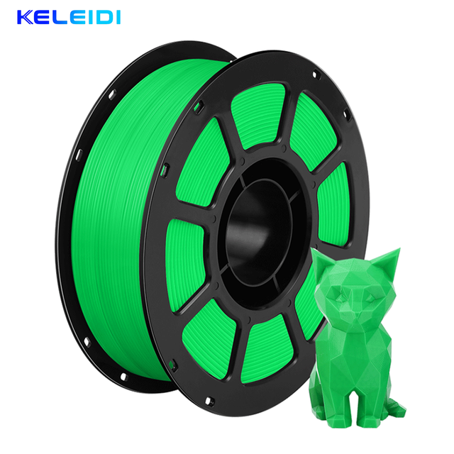 KELEIDI 3D Printer 1.75mm Filament 1kg Multiple Colors PETG Filament Nylon 240C White