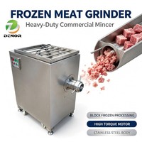 Machine à hacher la viande de poulet commerciale, machine à hacher la viande congelée multifonctionnelle à vendre