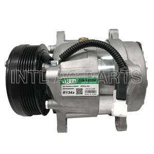 Compresseur de climatisation automobile 6453AQ V5 6PK 121MM 12V pour <span class=keywords><strong>PEUGEOT</strong></span> <span class=keywords><strong>406</strong></span> <span class=keywords><strong>Break</strong></span> (8E/F) (96-04) 699655 8600256 QC036D - Product Image 3