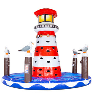 Mur d'escalade gonflable phare côtier commercial pour locations événementielles et parcs d'attractions - Product Image 4