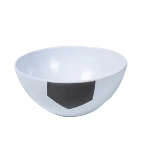 Bols <span class=keywords><strong>de</strong></span> <span class=keywords><strong>jeu</strong></span> <span class=keywords><strong>de</strong></span> football modernes en plastique et mélamine Ensemble <span class=keywords><strong>de</strong></span> 2 supports <span class=keywords><strong>de</strong></span> service jetables en papier pour salade et cacahuètes - Product Image 1