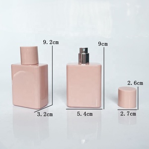 Flacone ricaricabile per profumo <span class=keywords><strong>da</strong></span> 50 ml, rosa, con tappo a vite piatto e stampa serigrafica - Product Image 4