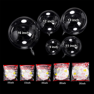 كرات بوبو الشهيرة - بالونات شفافة بالجملة بحجم 20 بوصة قابلة للنفخ مع عربة دفع بيع بالجملة للبالونات. - Product Image 1