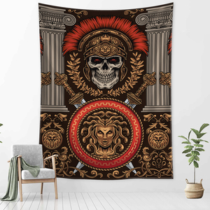 Hot Viking Warrior 3D visuelle Effekte Wand Haing Wandteppiche Retro Hippie <span class=keywords><strong>Tarot</strong></span> Hexerei Wohnzimmer Schlafzimmer Home Decor - Product Image 1