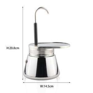 Caffettiera <span class=keywords><strong>Moka</strong></span> Express in Acciaio Inox Stile Italiano per Espresso sul Fornello - Product Image 6