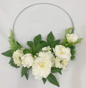Une couronne de fleurs pivoines artificielles de haute qualité, 2020 m, pour un mariage, une couronne de pivoine, pour une décoration de maison - Product Image 3