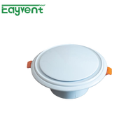 Diffuseur d'air rond moderne en plastique, grille de ventilation circulaire décorative pour plafond, installation facile pour la décoration intérieure et les systèmes CVC