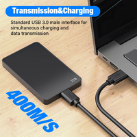 Kabel USB 3.0 Male to Male dengan Pelindung Kepang, Transfer Data Cepat 5 Gbps untuk Komputer, Ponsel, dan Perangkat IOS