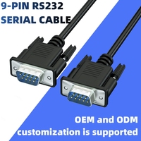 Cable redondo 9 en 1, 0,5 M/3m/5M/10m, M-F M-M