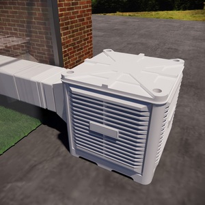 Refroidisseur d'<span class=keywords><strong>air</strong></span> à sortie latérale 1,5 kW, monté sur fenêtre, débit 20000 m³/h, haute efficacité, adapté pour 120-150 m² - Product Image 3