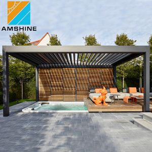 <span class=keywords><strong>Pergola</strong></span> bioclimatique en aluminium à lames orientables motorisées sur mesure de 12 pieds sur 23 pieds, <span class=keywords><strong>prix</strong></span> d'usine - Product Image 2