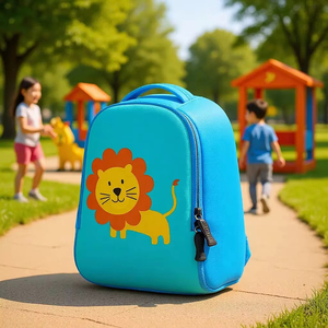 Sac à dos scolaire imperméable en polyester pour enfants de la 1ère à la 4ème année, motif dinosaure de dessin animé, grande capacité, portable, bandoulière, nouvelle collection, best-seller - Product Image 4