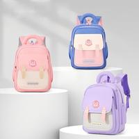 Sac à dos d'école primaire grande capacité, style britannique, léger, à double bandoulière, sac de voyage pour garçons et filles
