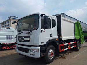 Vente directe du fournisseur chinois <span class=keywords><strong>camion</strong></span> compresseur à ordures robuste avec réservoir d'eau 300L, plaque en acier glissante de 10m3 12m3 - Product Image 4