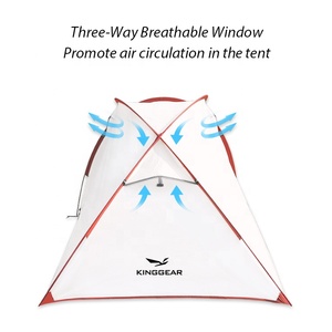 KingGear Lều Cắm Trại 2-3 Người Gấp Gọn Siêu Nhẹ Gấp Gọn Chống Nước Gia Đình Nhật Bản - Product Image 3