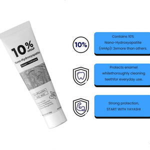 Vente en gros de <span class=keywords><strong>dentifrice</strong></span> à 10% d'hydroxyapatite nano, élimination des <span class=keywords><strong>taches</strong></span>, <span class=keywords><strong>anti</strong></span>-caries, blanchiment des dents naturel, <span class=keywords><strong>dentifrice</strong></span> pour dents sensibles - Product Image 3