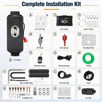 Chauffage de cabine diesel 5KW à prix d'usine, 12V/24V, chauffage de stationnement pour camping, caravanes, bus AC/VW, modèle séparé en aluminium