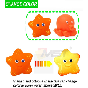 Jouets animaux requin salle <span class=keywords><strong>de</strong></span> <span class=keywords><strong>bain</strong></span> bébé 7 pièces avec <span class=keywords><strong>filet</strong></span> <span class=keywords><strong>de</strong></span> pêche - Product Image 4