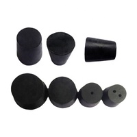 Tapón de Goma con Orificio, Tapón de Silicona Perforado, Sello Hueco Personalizado para Botellas y Frascos de Laboratorio e Industria