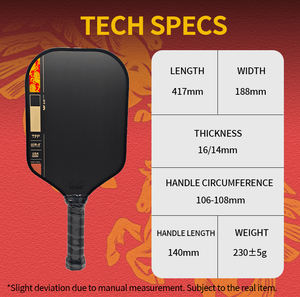 Édition limitée Année du Cheval 2026 Surface rugueuse Ben Johns Persesus GEN4 Pro IV 16mm14mm Fibre de carbone T700 Nid d'abeille Enfants - Product Image 6