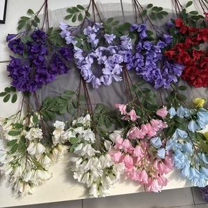 Nouveau produit, fleurs artificielles de <span class=keywords><strong>Jacaranda</strong></span>, décorations pour la maison, bouquet de fleurs en soie - Product Image 4