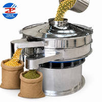 Tamis vibrant rotatif en acier inoxydable pour le tamisage des poudres de céréales et la séparation des impuretés, tamis vibrant circulaire de qualité alimentaire