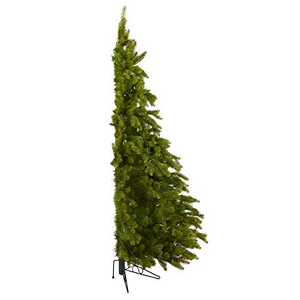 Grand arbre de Noël artificiel pliable pour l'intérieur et l'extérieur avec lumières LED blanc chaud - Product Image 4