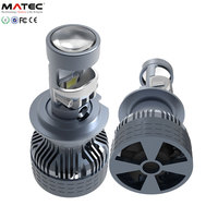 Nouvelle ampoule de projecteur LED 65W 12V 6000K 6500lm IP68 étanche avec refroidissement par ventilateur H4/H11/H7/9005/9006 CSP 7040 Chip