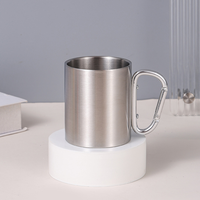 Bouteille d'eau isotherme en acier inoxydable écologique avec poignée mousqueton pour sports de plein air, camping, randonnée, cadeaux d'affaires