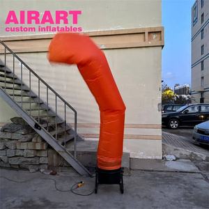 Decorazione pubblicitaria esterna gonfiabile arancione danza, gonfiabile aria ballerina ornamenti - Product Image 2