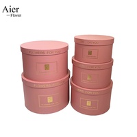 Aierflorist Vente en gros Ensemble de cinq seaux ronds de grande taille pour fleurs, boîte cadeau florale