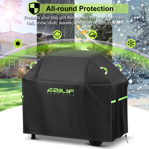 Housse de protection élastique anti-décoloration pour barbecue, housse de protection robuste pour barbecue à gaz extérieur, design portable et facile d'entretien - Product Image 6