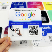 Support d'Exposition NFC en Acrylique pour Avis Google, Carte NFC pour Menus de Table de Restaurant (Vente en Gros)