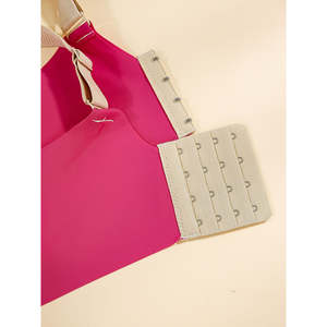 Soutien-gorge de sport sans couture avec bonnets fixes, effet liftant et froncé, couleurs contrastées, sans armatures, anti-affaissement - Product Image 5