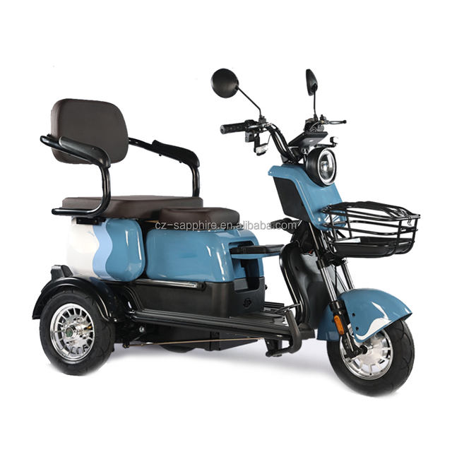 Hot Sale Electric 3-Wheel Open Body Adult Mobility Scooter for 3 People with High Payload Capacity