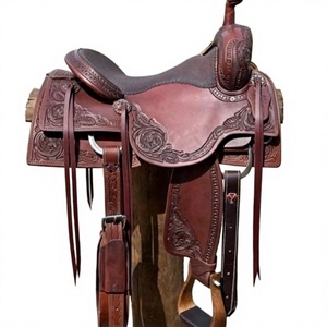 Selle d'équitation anglaise en bois de bambou gravée à la main, modèle NA293 BS International, design personnalisé, écologique, avec boîte de transport - Product Image 5