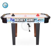 Table de jeu de hockey sur air portable en bois pour divertissement familial et de fête