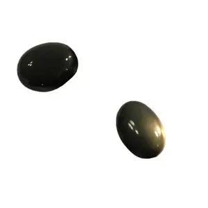 Cabujones de piedra obsidiana dorada